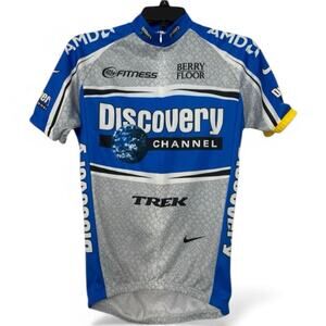 Nike Discovery Channel Trek Cycling Jersey Men’s Large S Pro Team Dri-Fit
